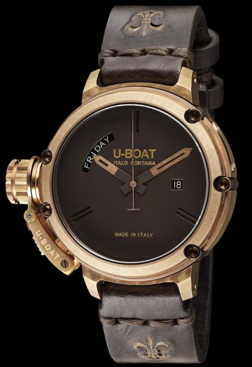 U-BOAT CHIMERA 46 DAY DATE BRONZE 7538 Replica Watch